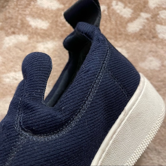 Céline Pull On Sneakers In Navy Jacquard Size 37